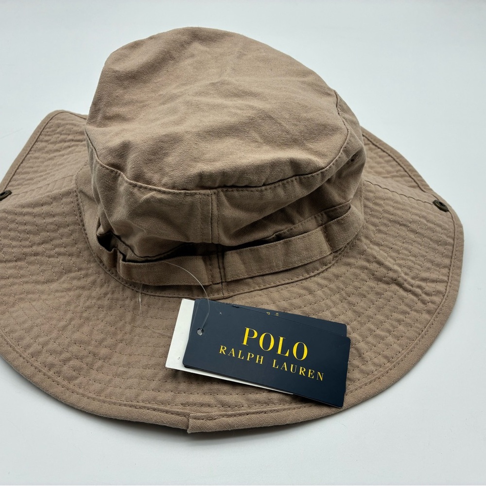 Ralph Lauren Multi-Tone Tan Bucket Hat